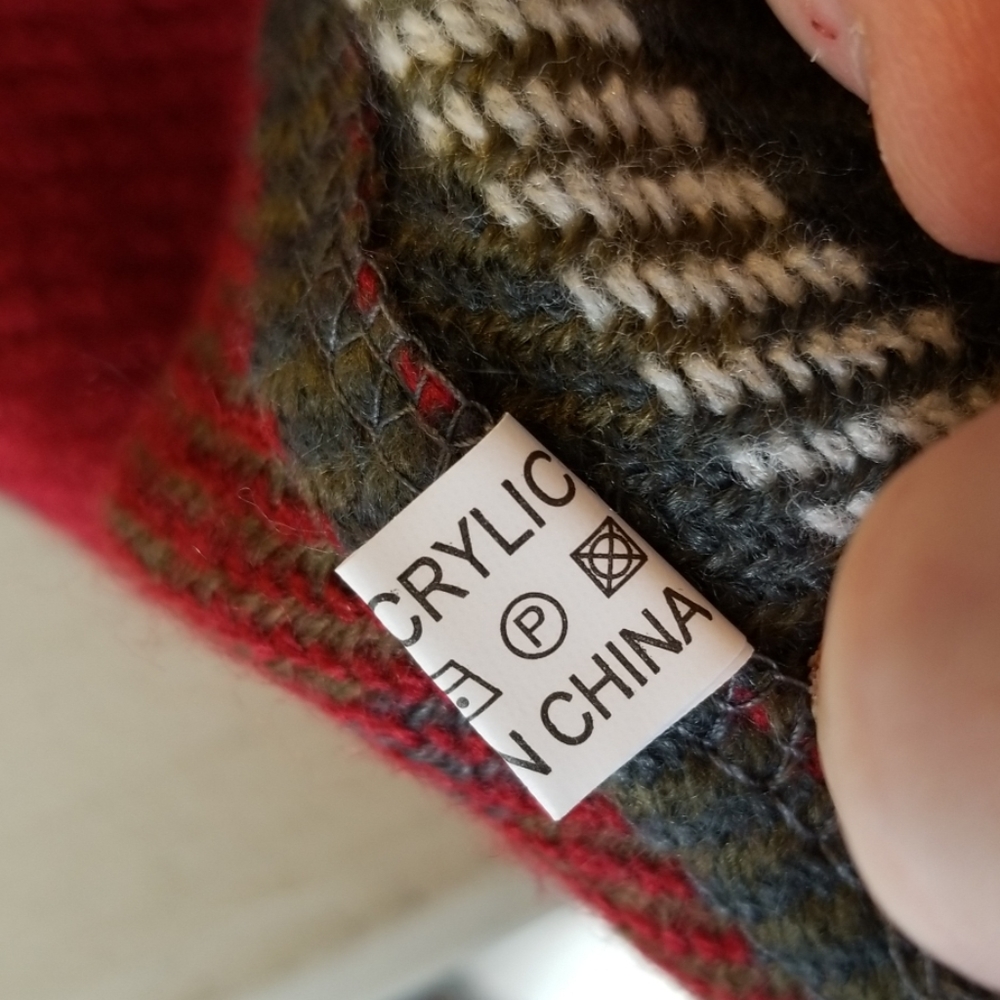 Lydiane Olive Plaid Fringed Infinity Scarf - Picture 9 of 9